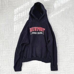 90s vintage Newport Rhode Island hoodie navy sweatshirt by ESY Surf